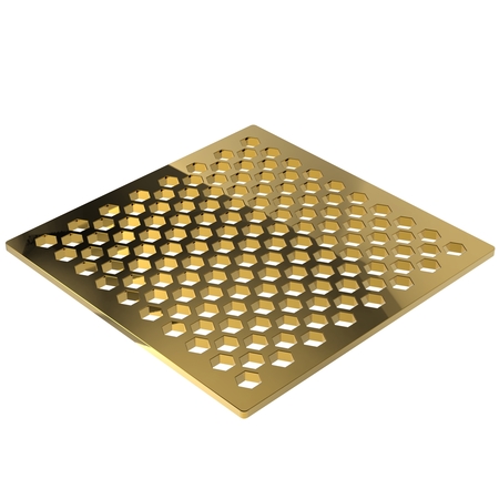 NEWPORT BRASS 6" Square Shower Drain in Polished Gold (Pvd) 233-607/24